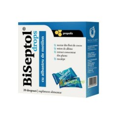 Biseptol dropsuri cu albastru de metilen, 24 dropsuri, Dacia Plant